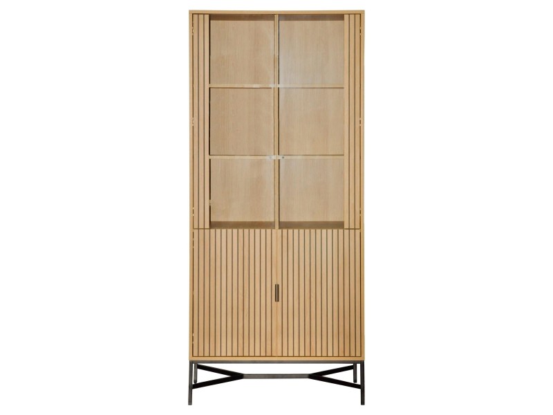 Gablota Jaipur dąb/czarna - ACTONA